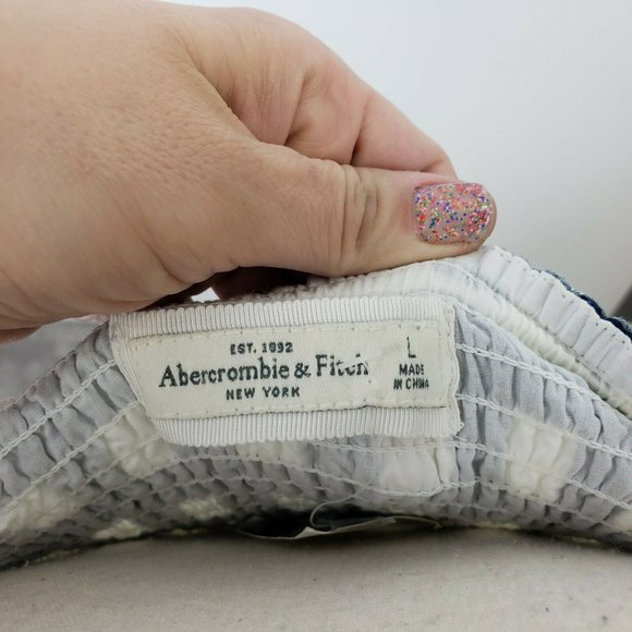 Abercrombie Fitch Strapless Fit Flare Ginham Dress - Picture 3 of 8